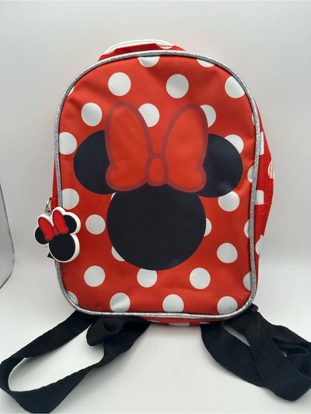 Claire's Red & White Minnie Mouse Polka Dot Kids Backpack